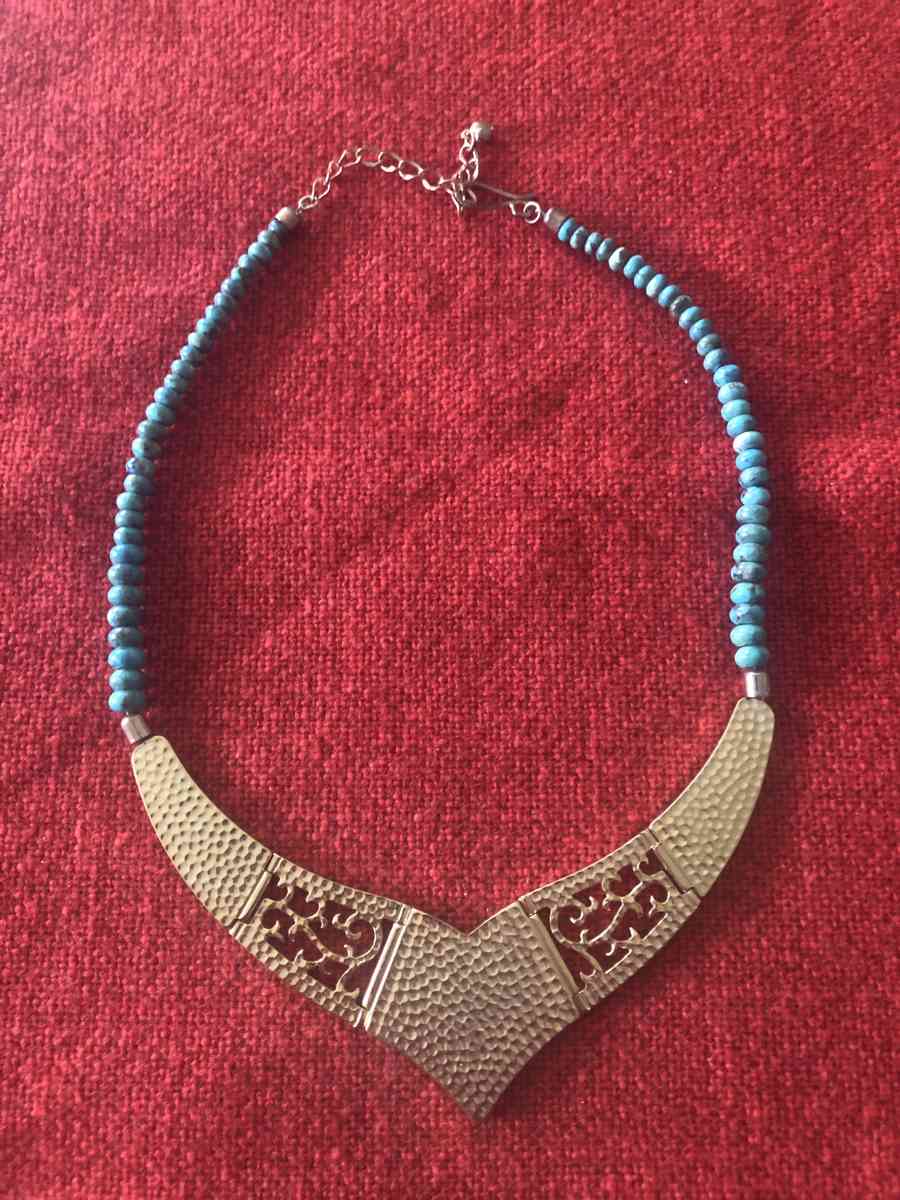 Jay King Gemstone Signed DTR  Copper and Inlay Turquoise Nec - Bolingbrook, Illinois - FleaMarketBay