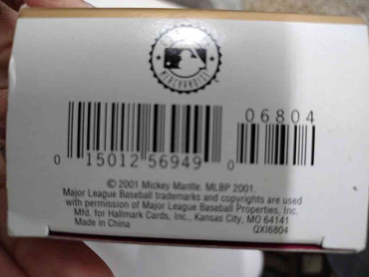 Mickey Mantle NY Yankees Hallmark Keepsake Ornament QXI6804 - Jacksonville, Florida - FleaMarketBay