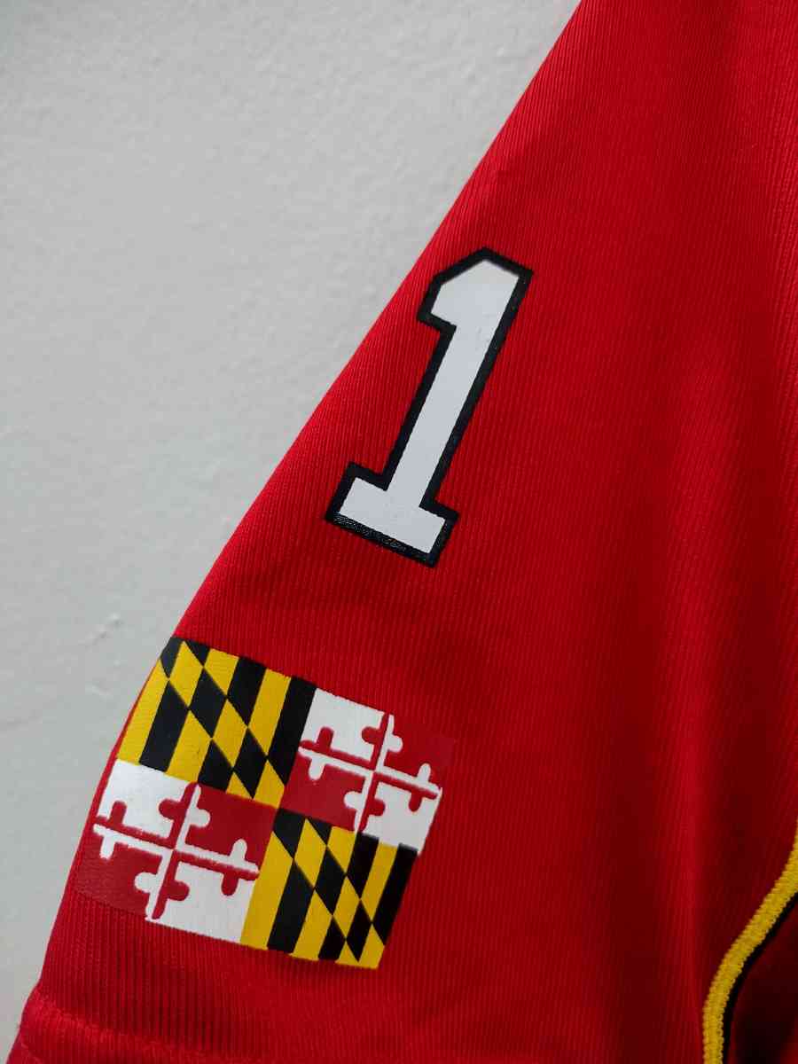 Under Armour Maryland Terrapins Terps Red White Jersey 1 - Jacksonville, Florida - FleaMarketBay