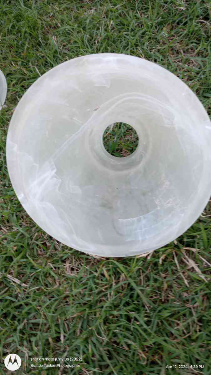 small frosted glass light fixture dome - Greenville, Texas - FleaMarketBay