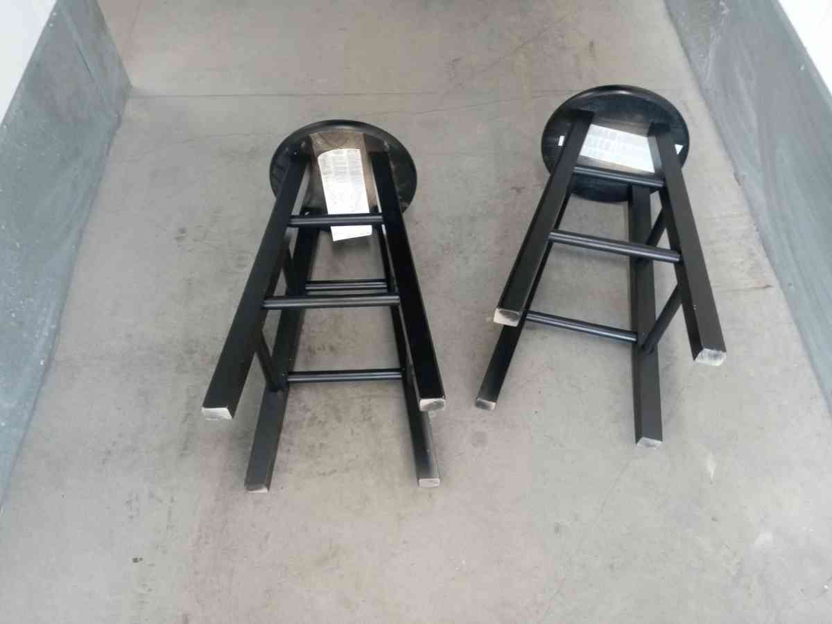 set of 2 wooden stools lKEA - Belmont, California - FleaMarketBay