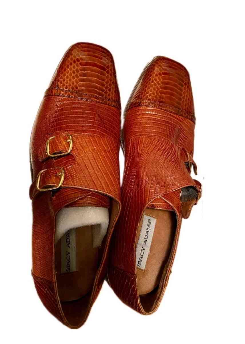 Stacy Adams Mens Kasimir Brown Square Toe Monk Strap Dress S