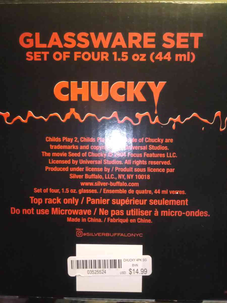 4 Chucky sho glasses never been used - Bristol, Indiana