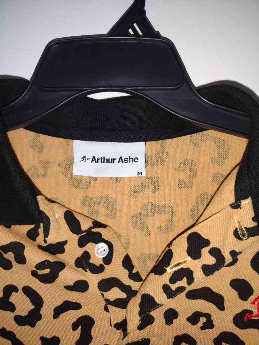 Arthur Ashe Leopard 1968 Tennis Tee - Jacksonville, Florida - FleaMarketBay