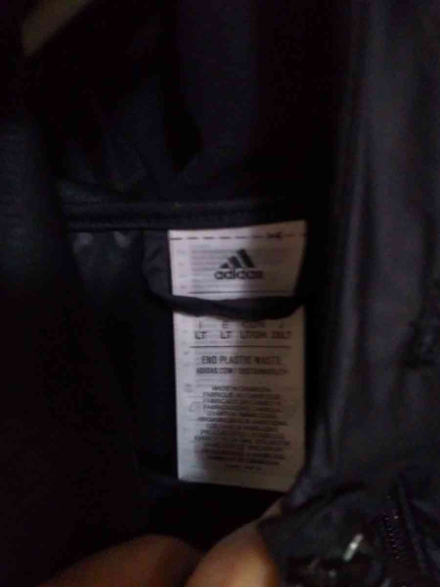 mens Adidas hoodie rain jacket large - Powell, Tennessee - FleaMarketBay
