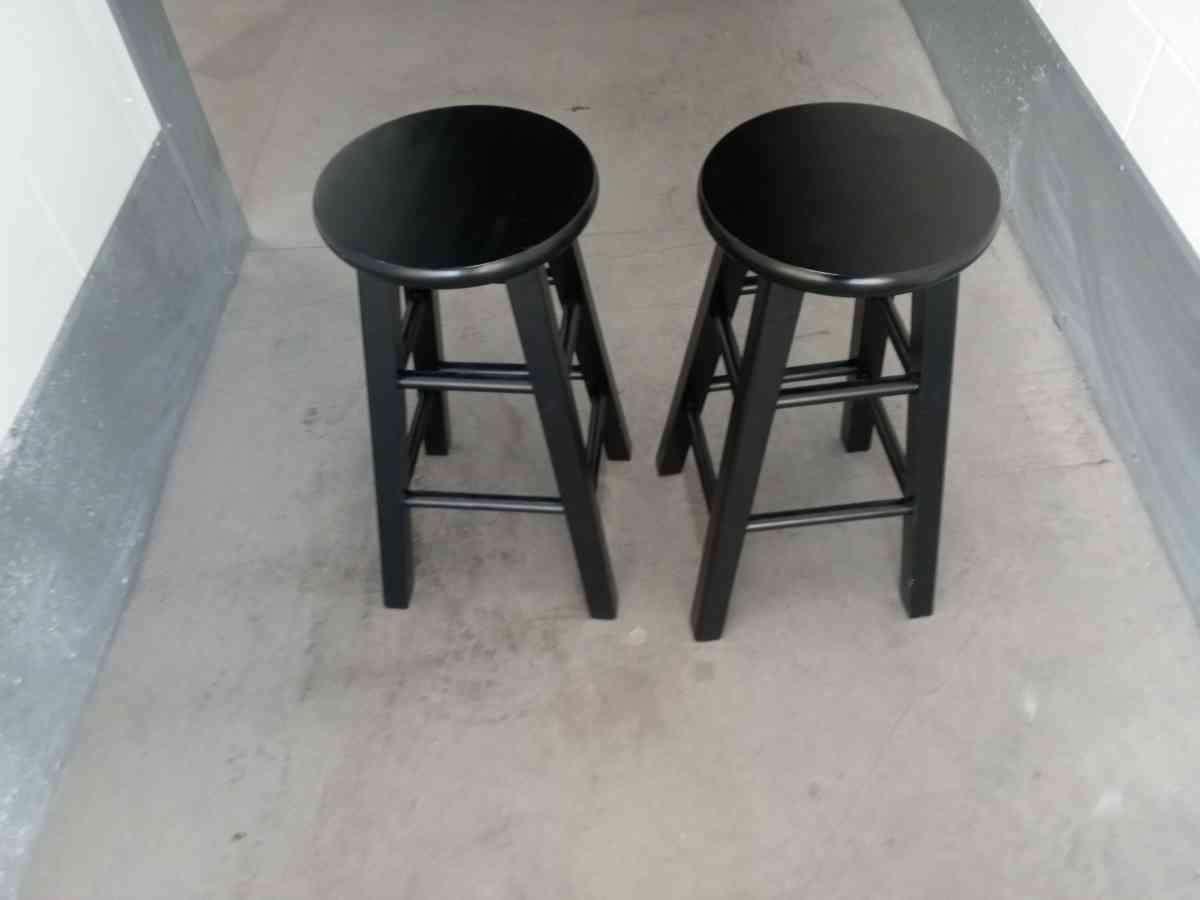 set of 2 wooden stools lKEA - Belmont, California - FleaMarketBay