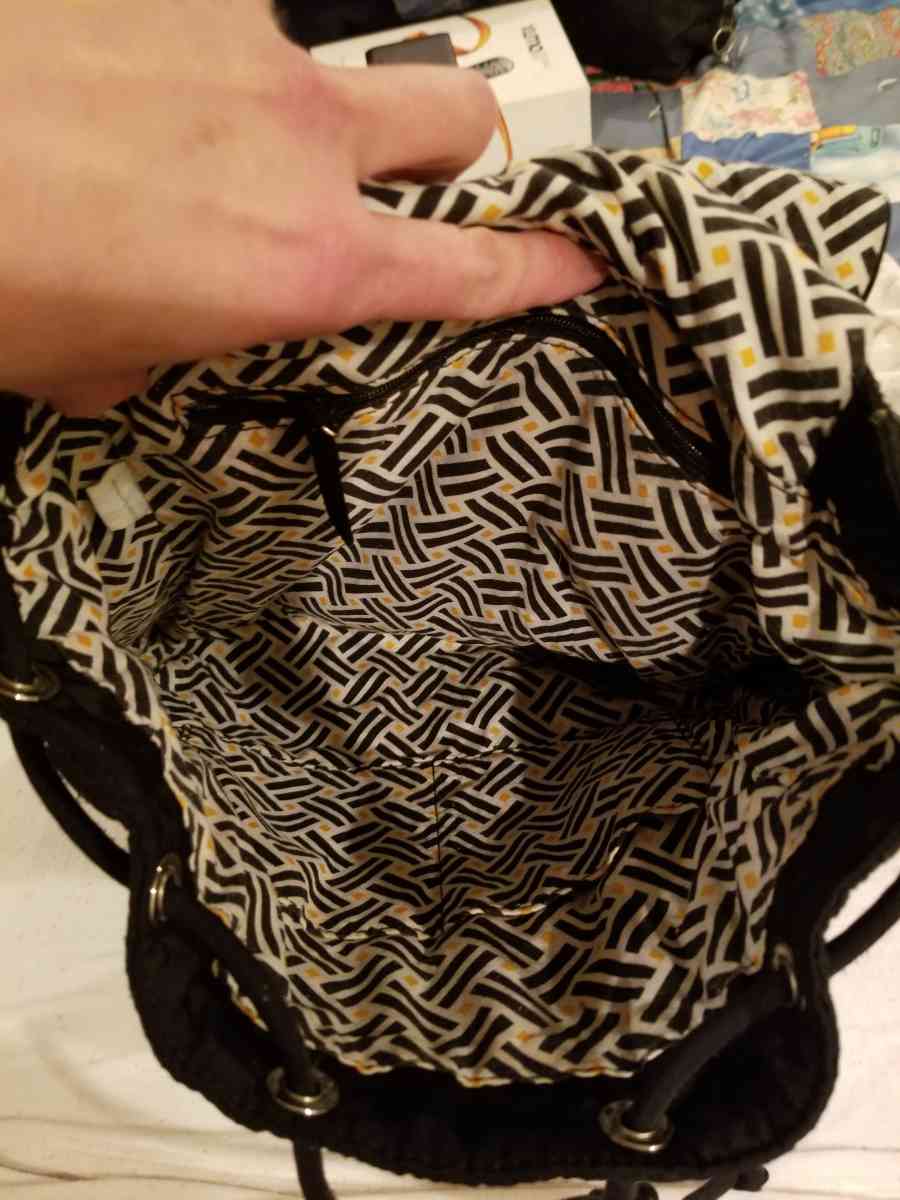 Vera Bradley small black quilted backpack purse - Berea, Kentucky - FleaMarketBay