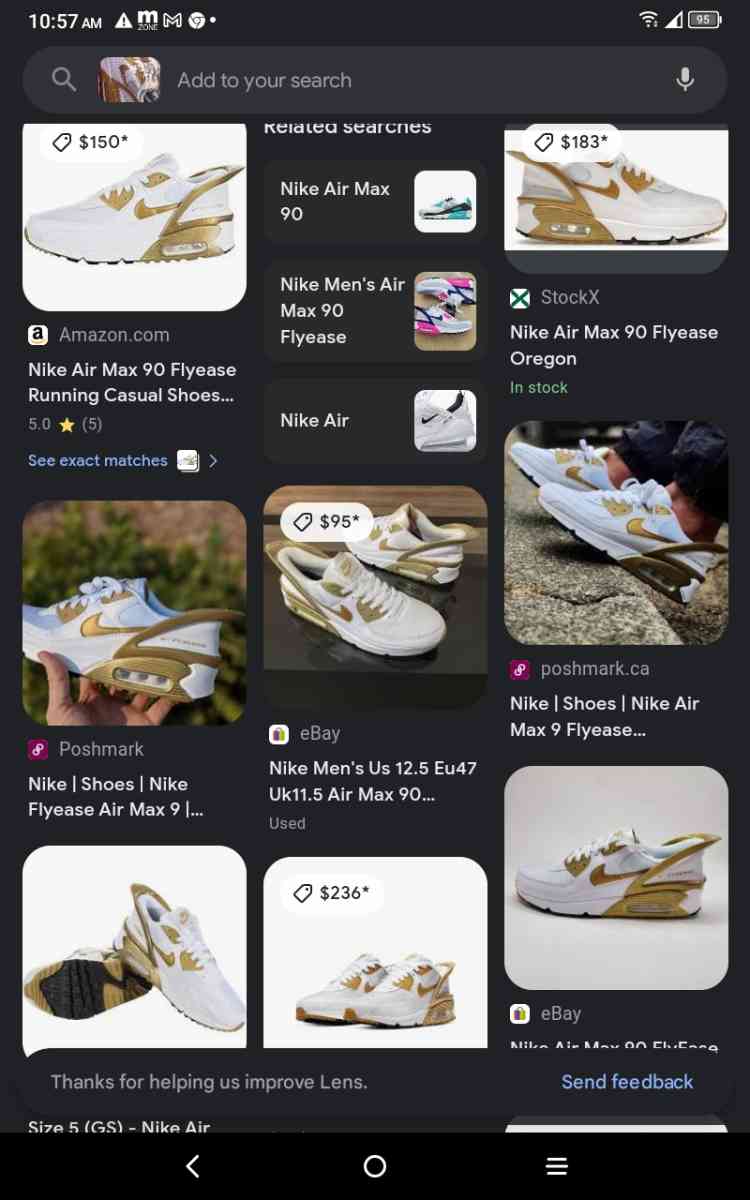 7 Y GoldWhite Nike Flyease - Auburndale, Florida - FleaMarketBay