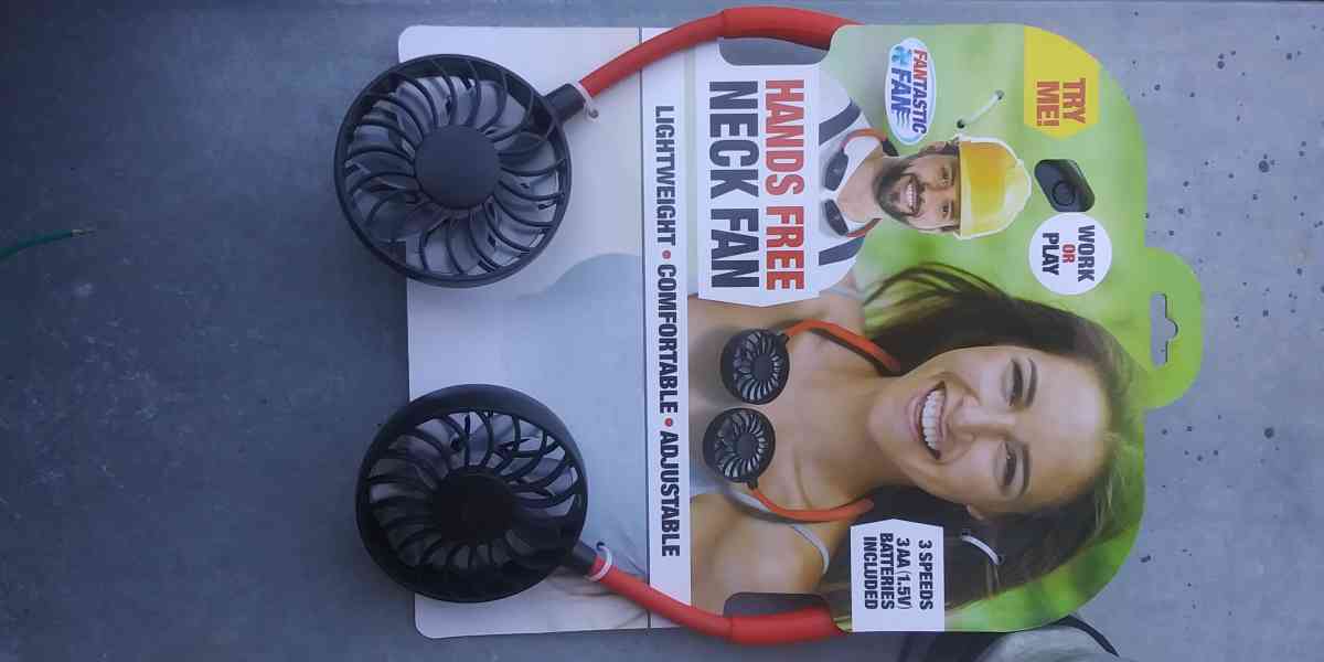 2 New Hands Free Neck Fan - Dallas, Texas - FleaMarketBay