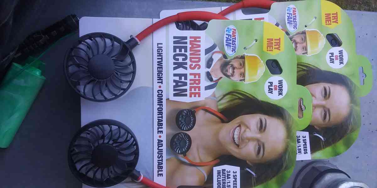 2 New Hands Free Neck Fan - Dallas, Texas