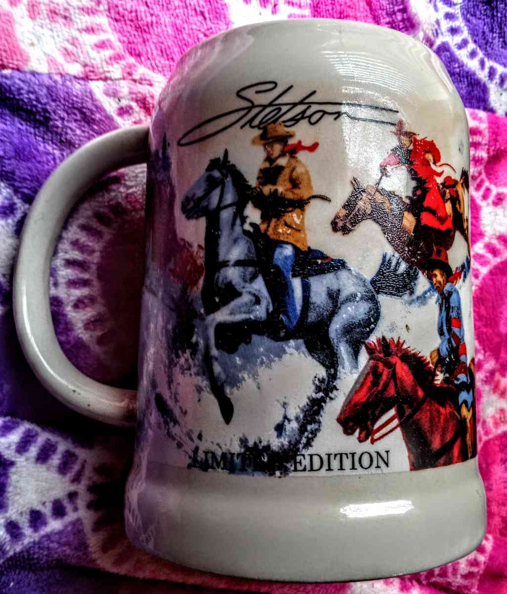 Stetson Limited Edition Cowboy Stein - Muldrow, Oklahoma - FleaMarketBay