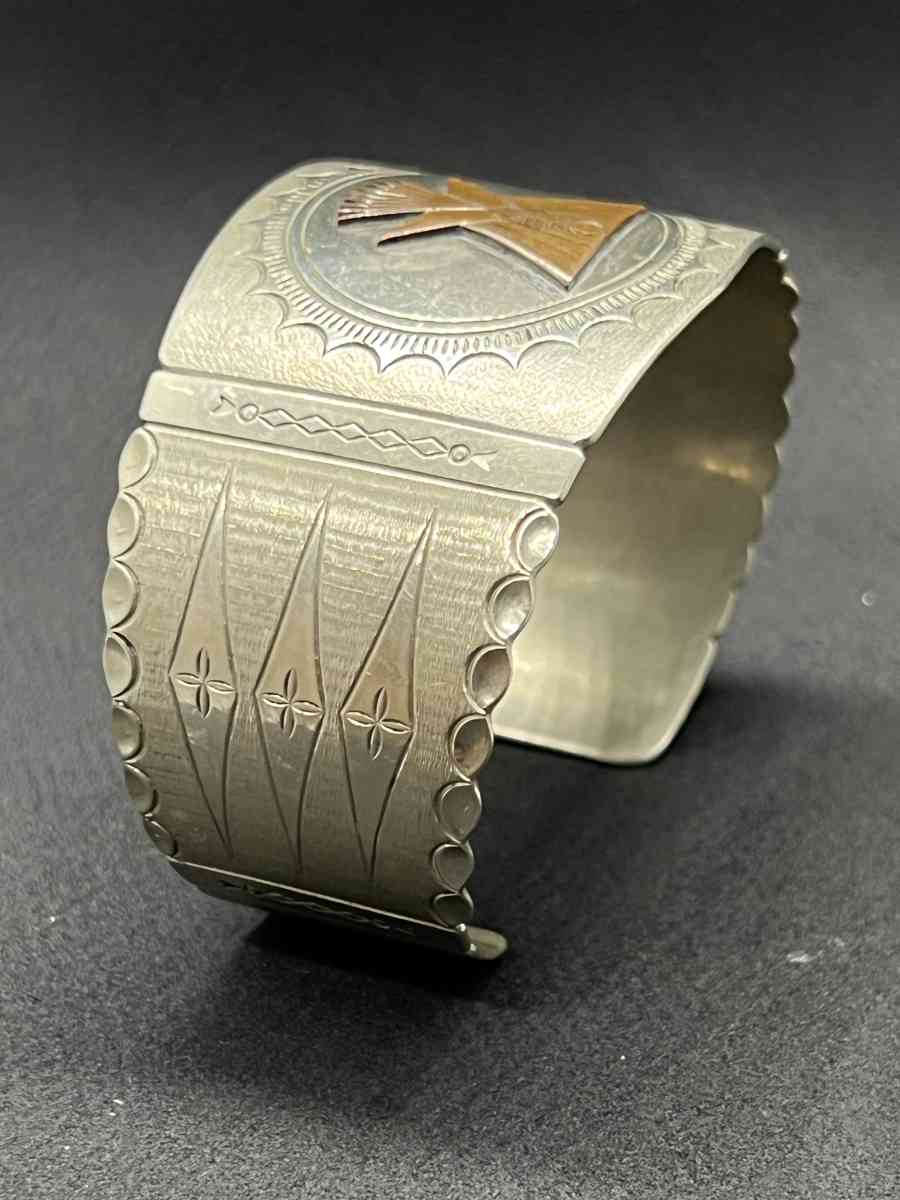 Collectable Old  Authentic Eygptian Sliver Plated Bangle - Houston, Texas - FleaMarketBay