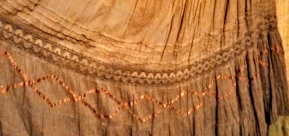 Yellow and Brown Boho Skirt - Muldrow, Oklahoma - FleaMarketBay