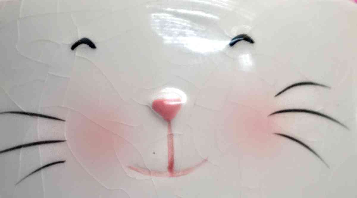 White Ceramic Bunny Mug - Muldrow, Oklahoma