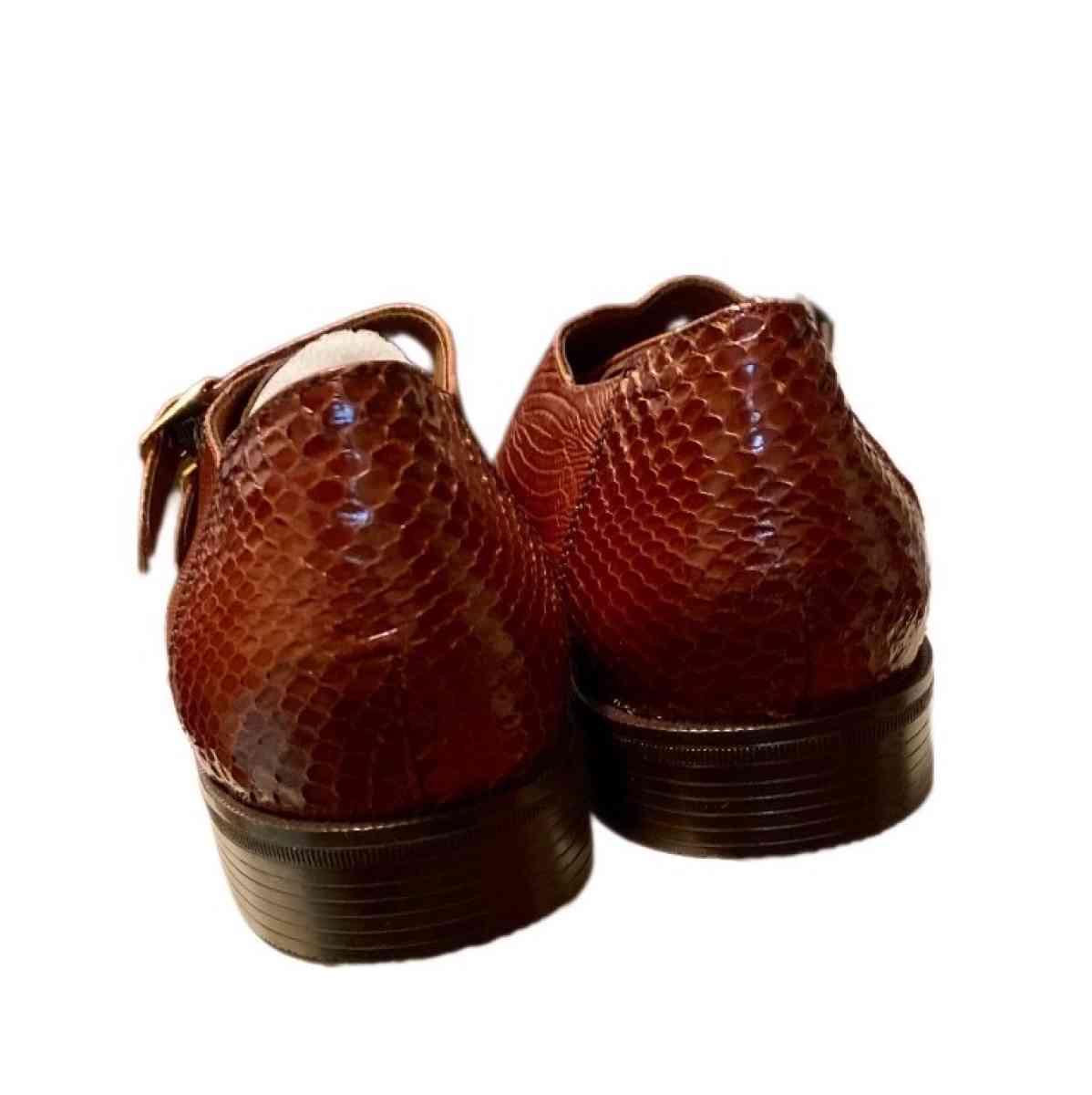 Stacy Adams Mens Kasimir Brown Square Toe Monk Strap Dress S - Chicago Heights, Illinois - FleaMarketBay