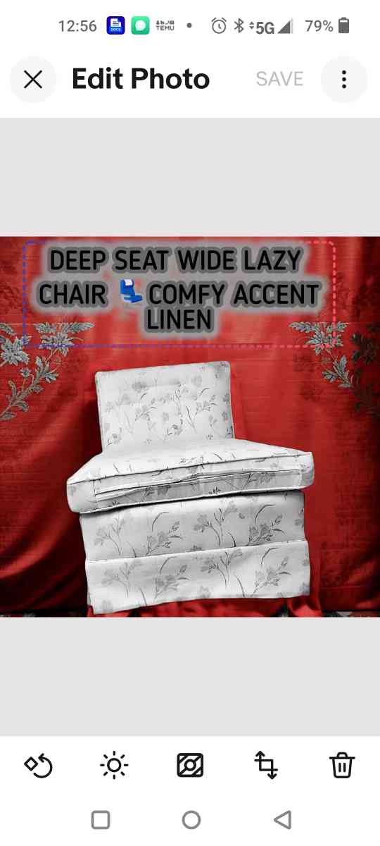 GDF Studio Manon Flora Print Club Lounge AtticDeep SeatNo Ar - Seaford, New York - FleaMarketBay