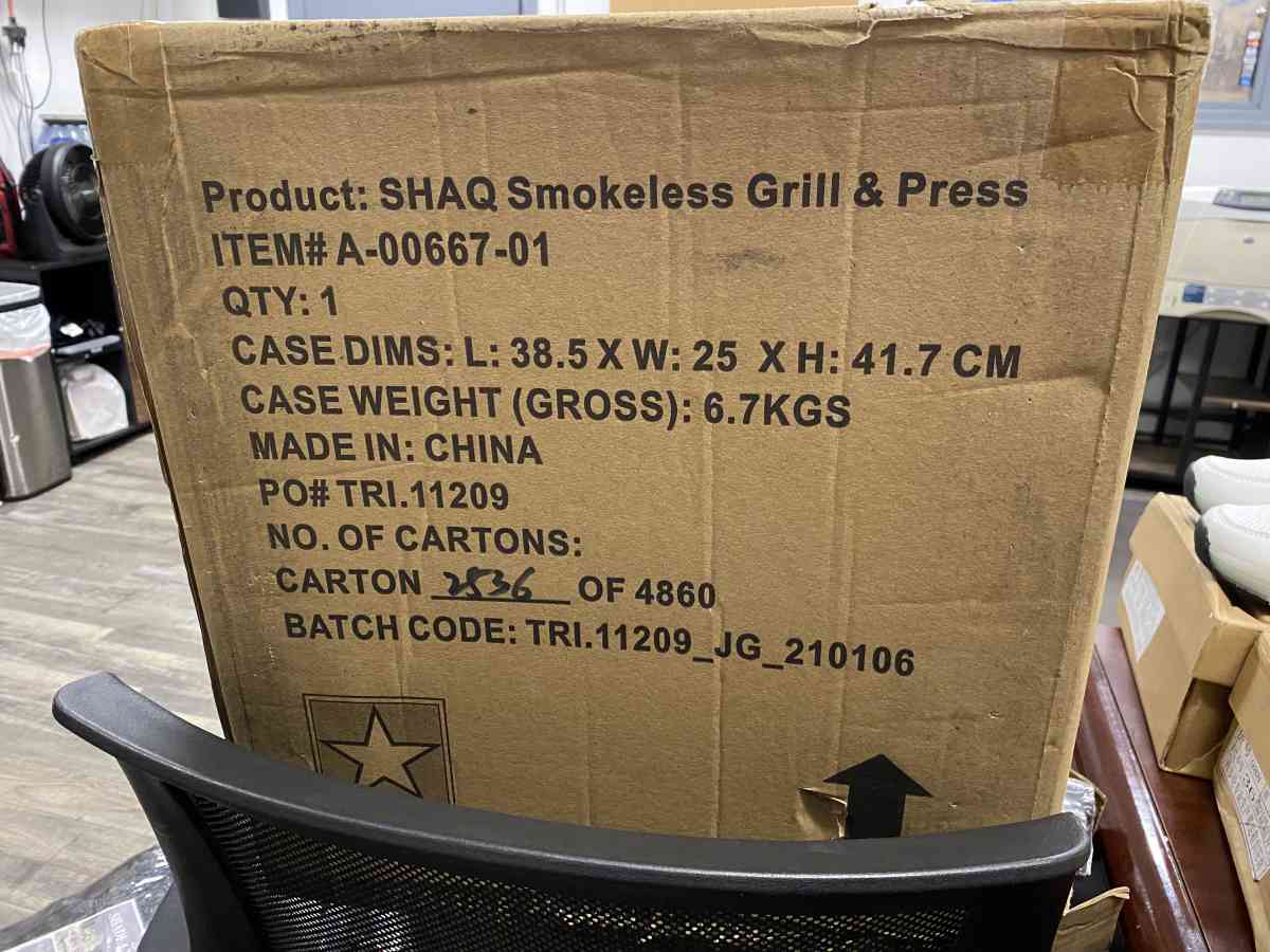 Shaq smokeless grill - Elizabeth, New Jersey