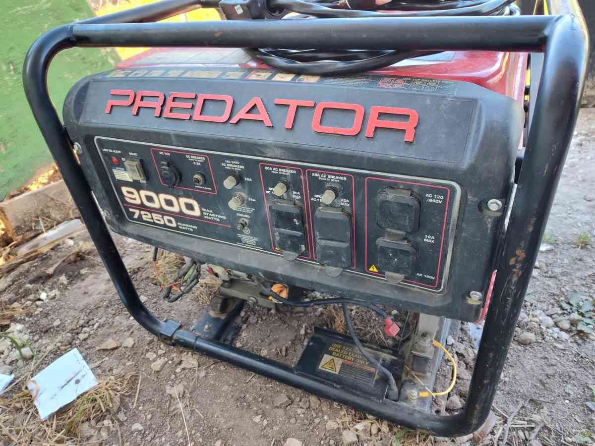 Generador 9000 watts Predator - Freeport, Texas - FleaMarketBay