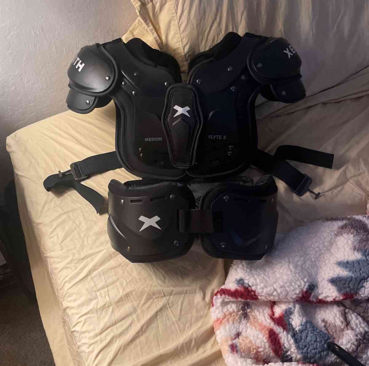 Xenith Football Pads With Rib Protector