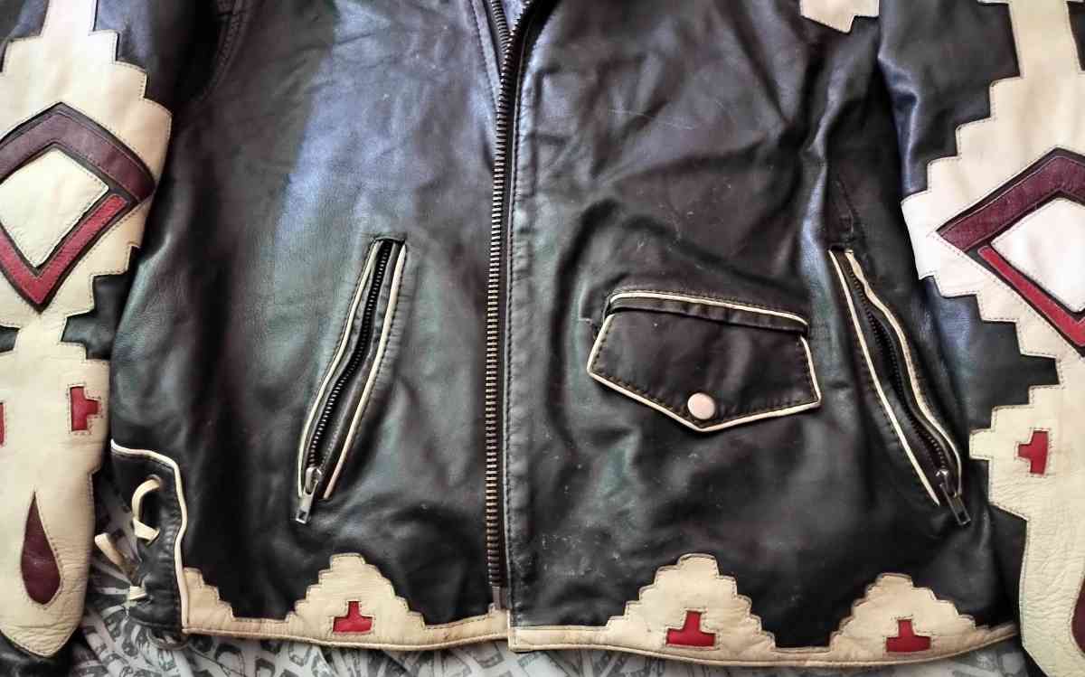 vintage 80s leather motorcycle jacket - Greensboro, North Carolina - FleaMarketBay
