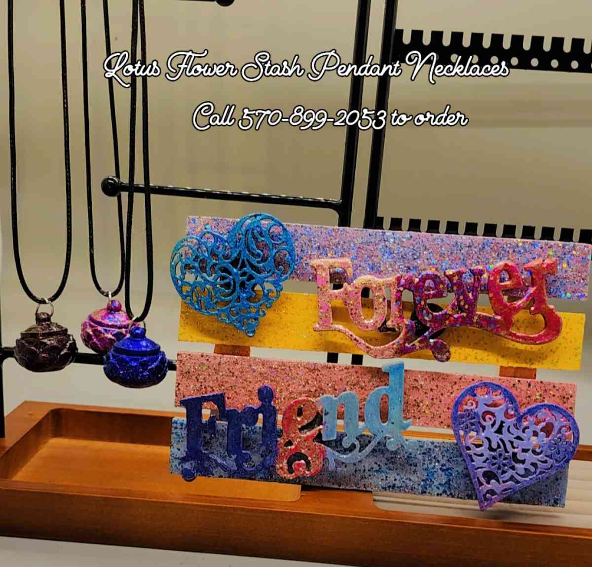 Lotus Flower Pendant Necklace and or Magnet Board - Wilkes Barre, Pennsylvania