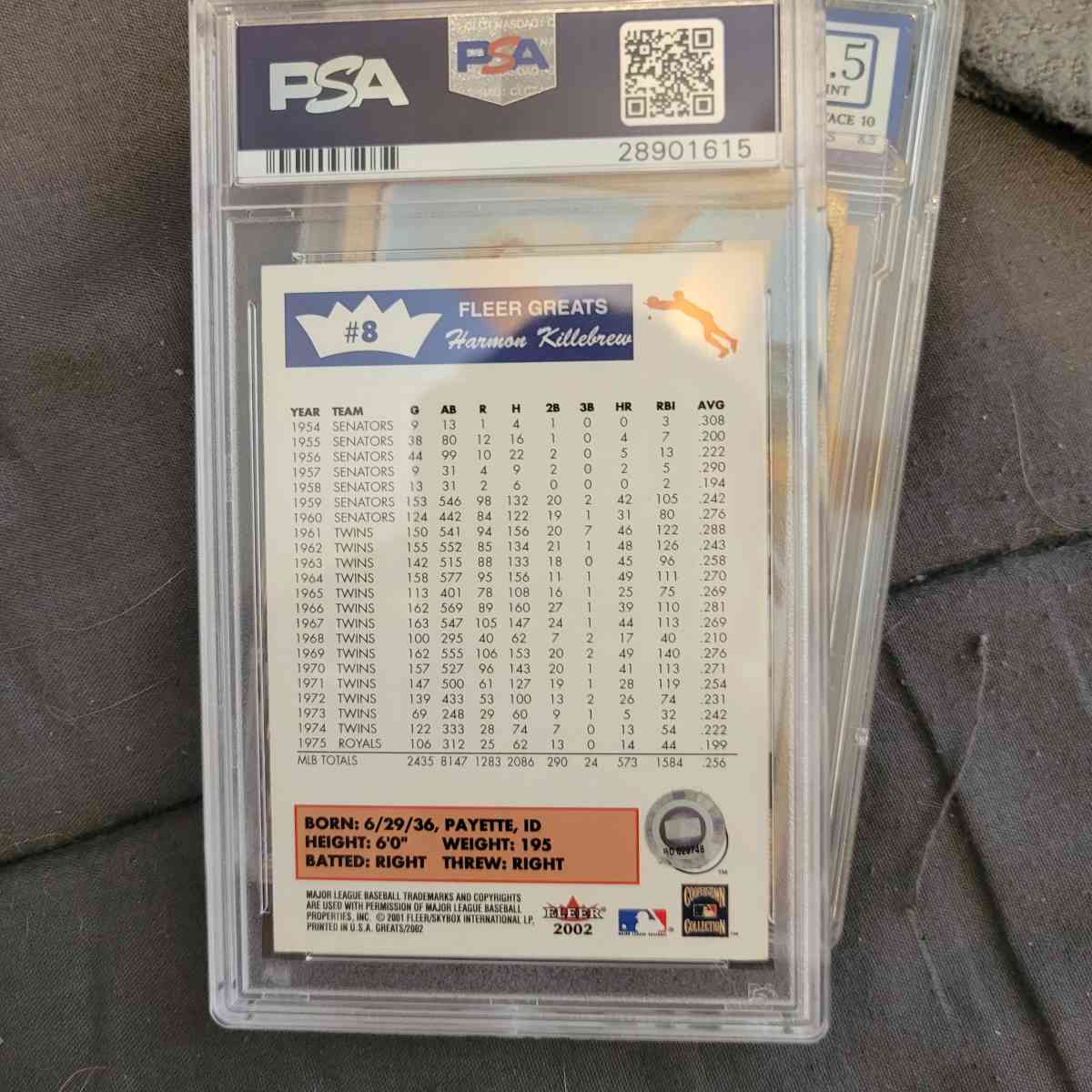 harmon killebrew signed baseball card - Omaha, Nebraska - FleaMarketBay