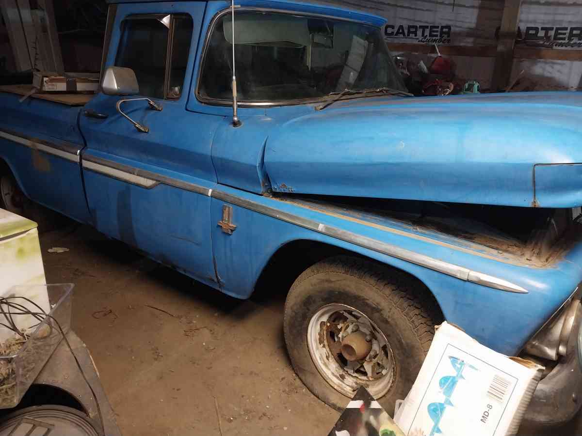 1973 long bed v6 chevy pick up from Georgia sitting for 20 y - Millington, Michigan