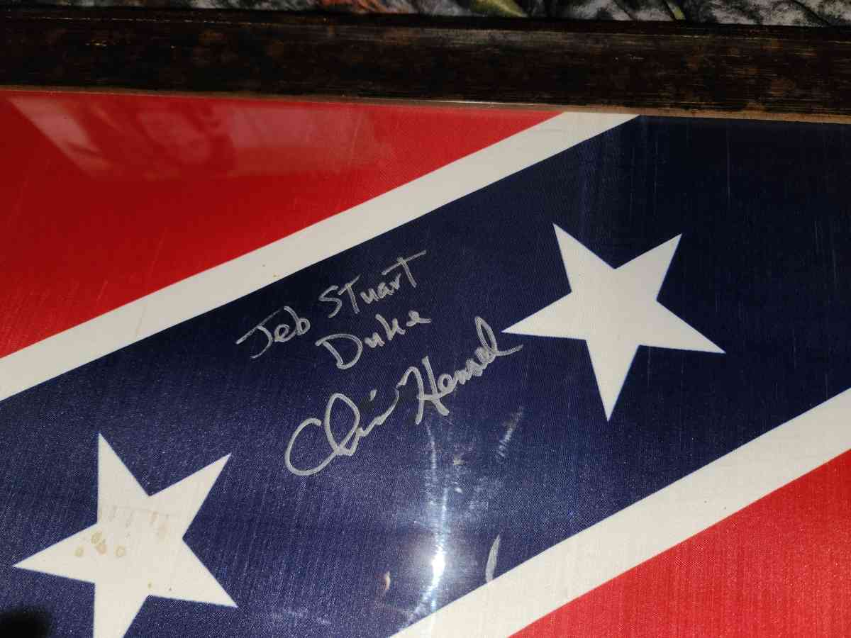 Confederate flag signed by Jed Stewart need gone ASAP - Keene, Texas - FleaMarketBay