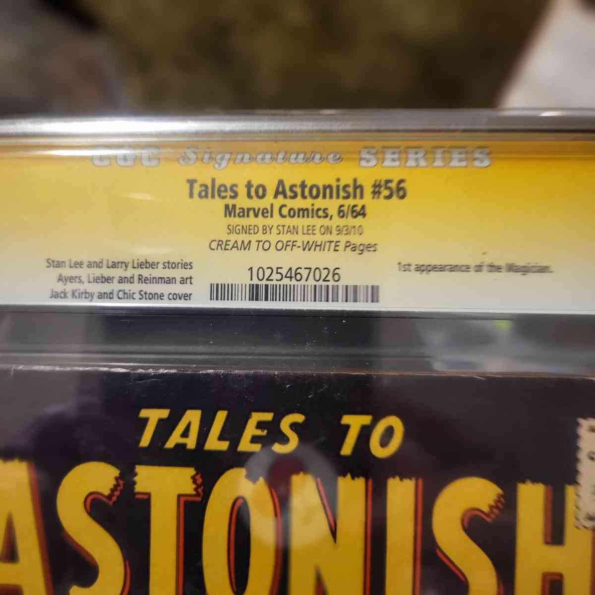 Tales to Astonish 56 5pt0 signed by Stan Ler - Oakdale, Louisiana