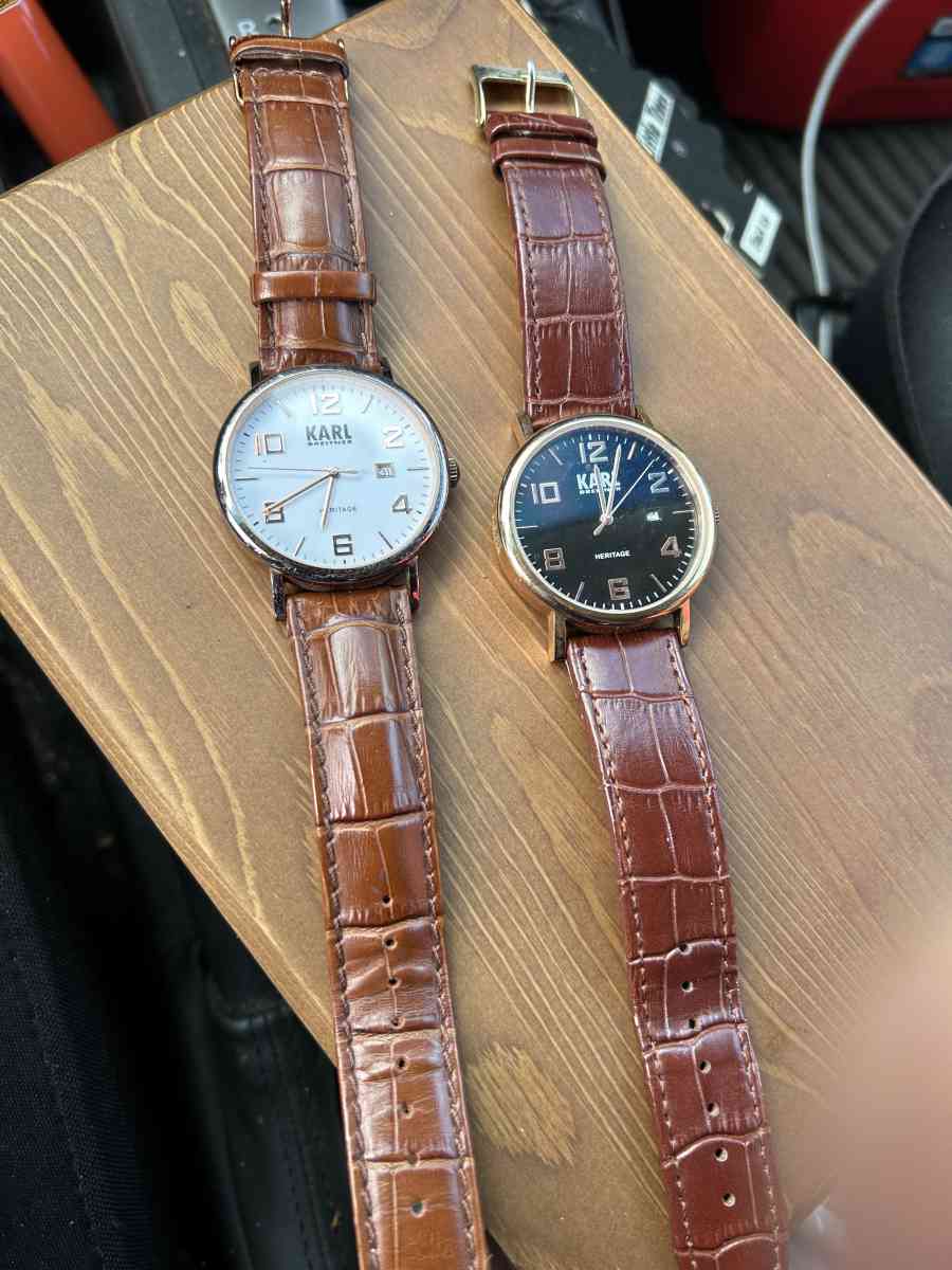 2  KARL BREITNER HERITAGE STAINLESS STEEL WATCHWATCHES NEED