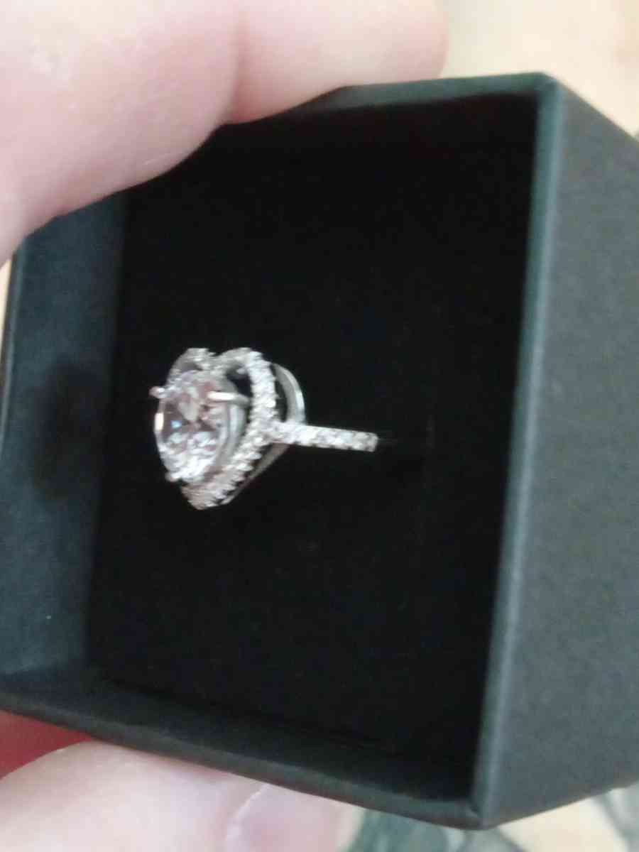 Sterling silver heart promise ring - Gonzales, Louisiana - FleaMarketBay