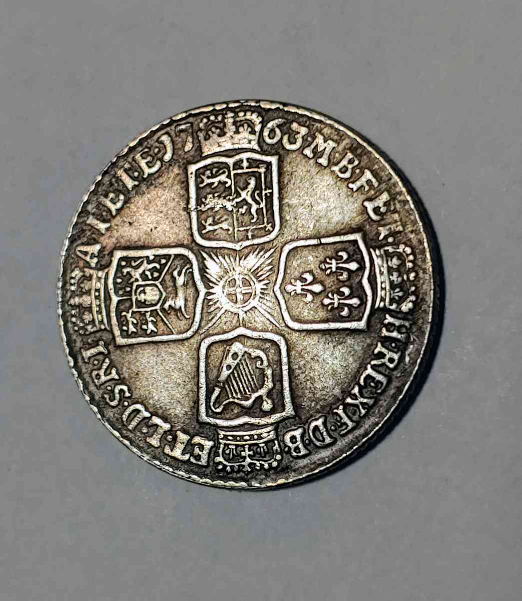 GREAT OLD NOVELTY 1763 BRITAIN SHILLING SILVER PL - Brooklyn, New York - FleaMarketBay