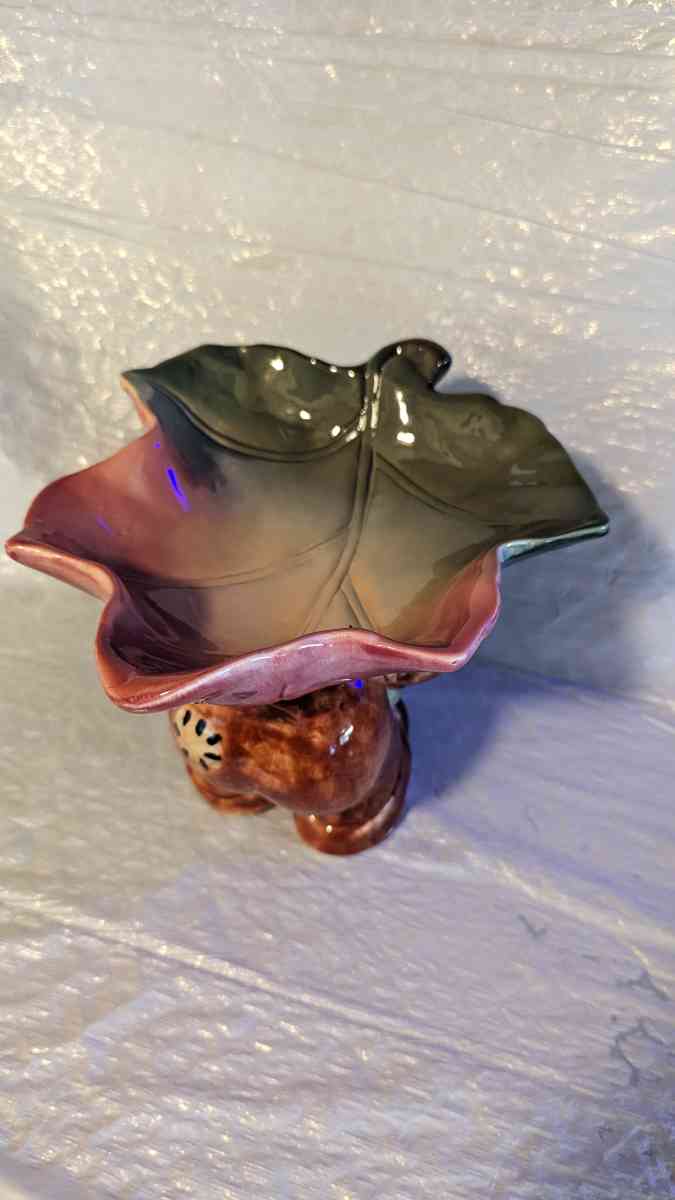 Vintage WCL Ceramic Scarecrow with a Leaf Dish on Its Back - Phoenix, Arizona - FleaMarketBay