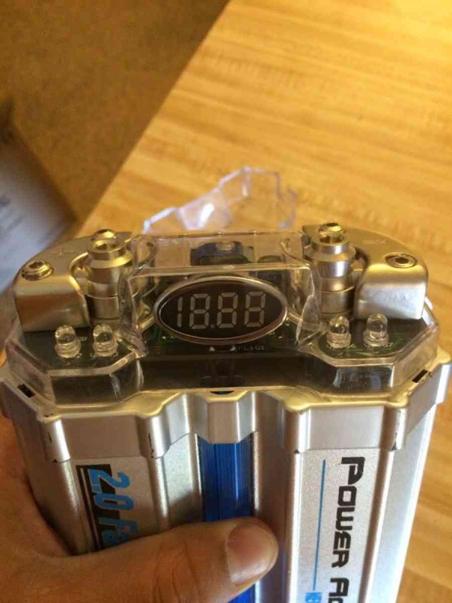 Power Acoustik Neon Digital 20 Farad Capacitor - Scotch Plains, New Jersey