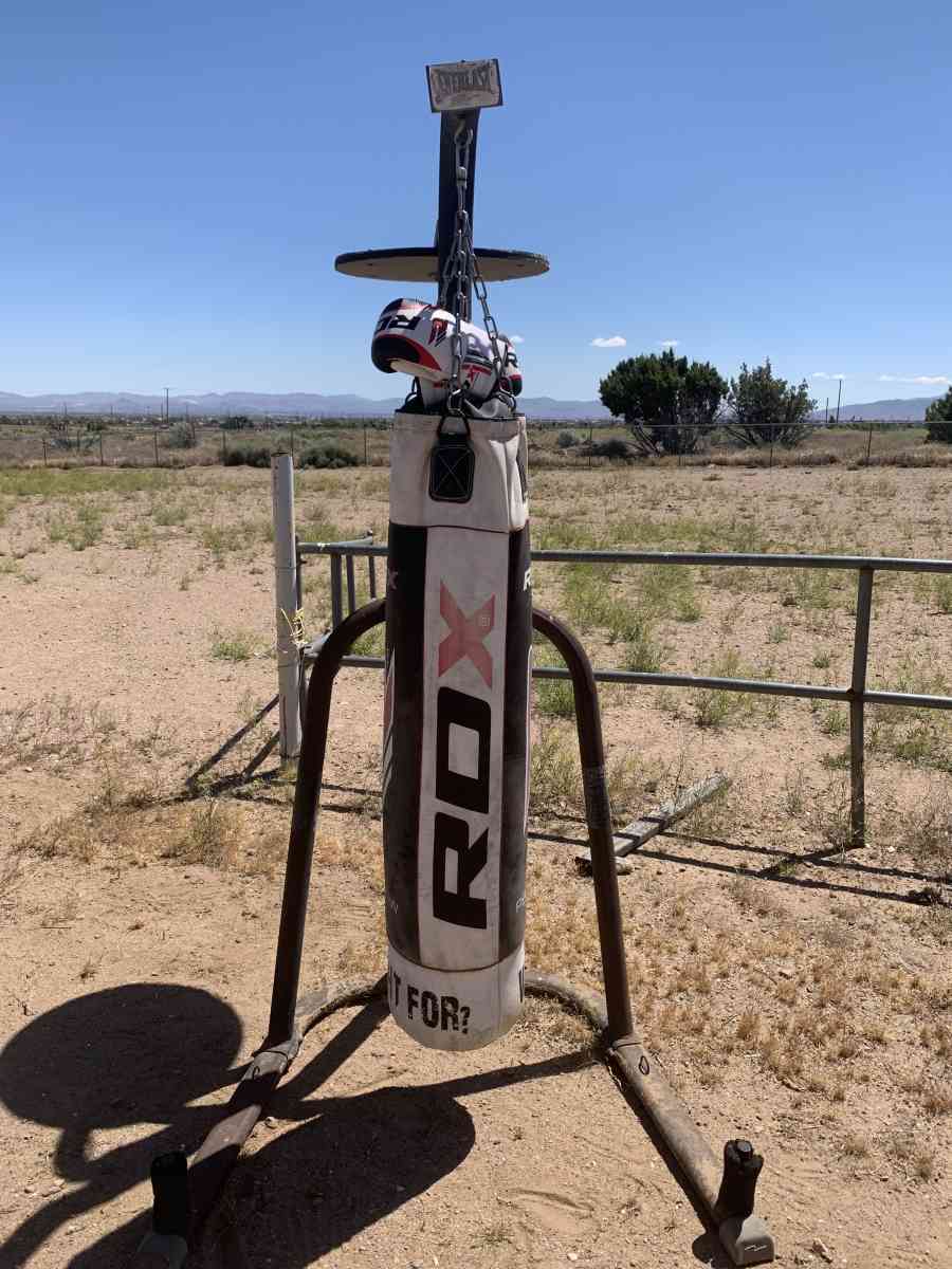 Everlast punching bag stand with punching bag set - Phelan, California - FleaMarketBay