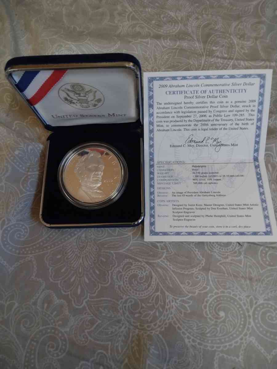 2009P Abraham Lincoln Silver Dollar - Jackson, Ohio