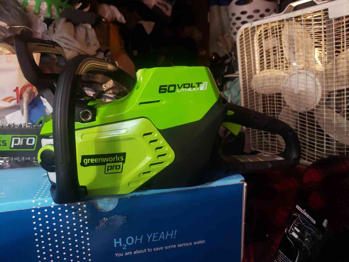 Green works Pro 60V Brushless Motor Chain Saw - Fort Mill, South Carolina - FleaMarketBay