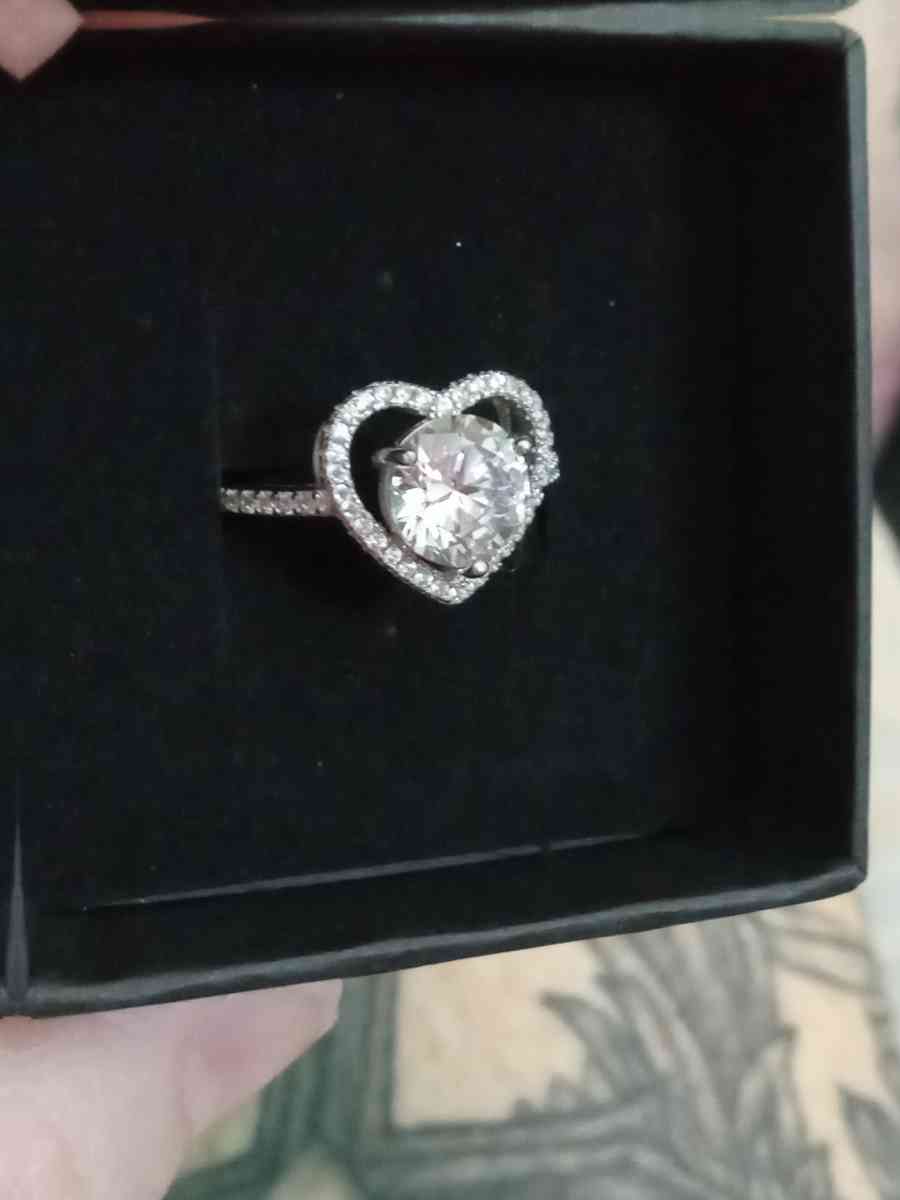 Sterling silver heart promise ring - Gonzales, Louisiana - FleaMarketBay