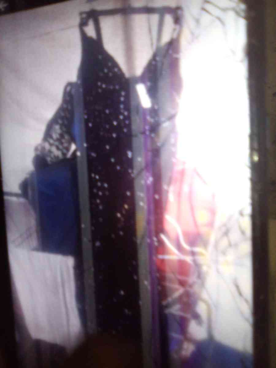 BLACK SPARKLING DRESS