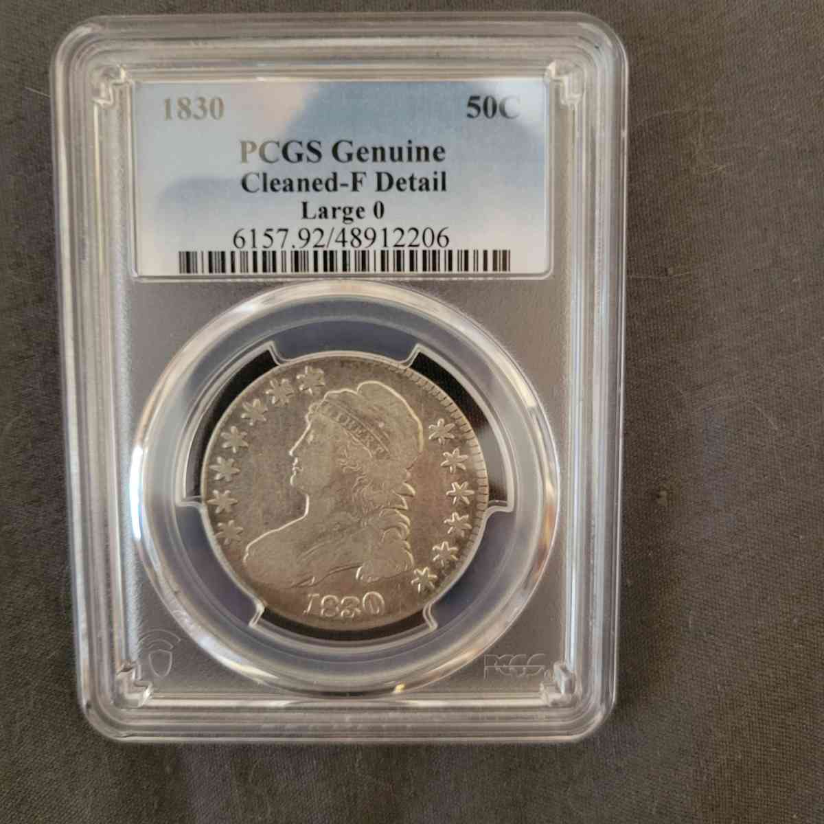 1830 large 0 capped bust half dollar - Omaha, Nebraska - FleaMarketBay