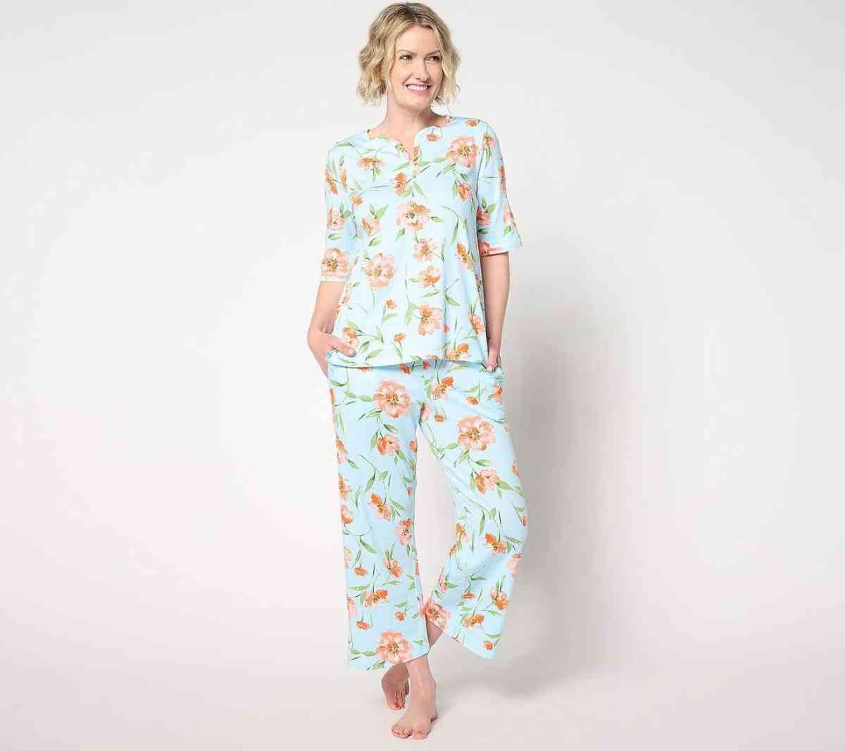 Carole Hochman full Sleeve Top and Wide Leg Crop Pant Sleep - Aberdeen, Washington - FleaMarketBay