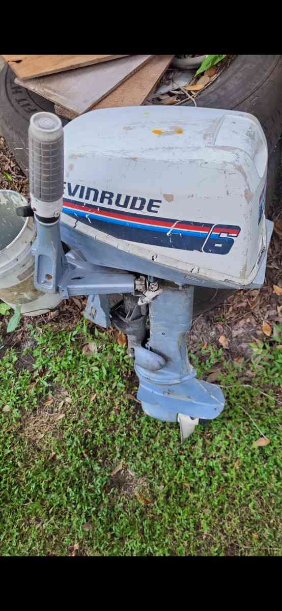 6hp Evinrude tiller motor - Lakeland, Florida - FleaMarketBay