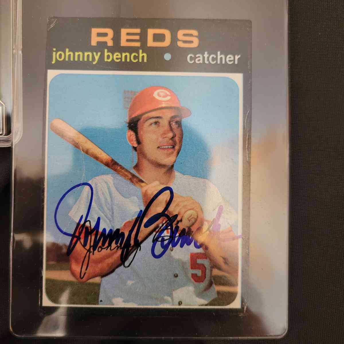 johnny bench 1971 topps card autographed - Omaha, Nebraska - FleaMarketBay