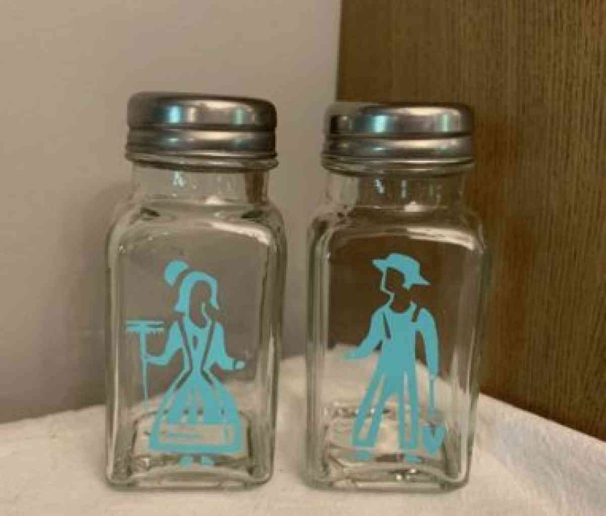 Pyrex salt and pepper shakers - South Charleston, Ohio