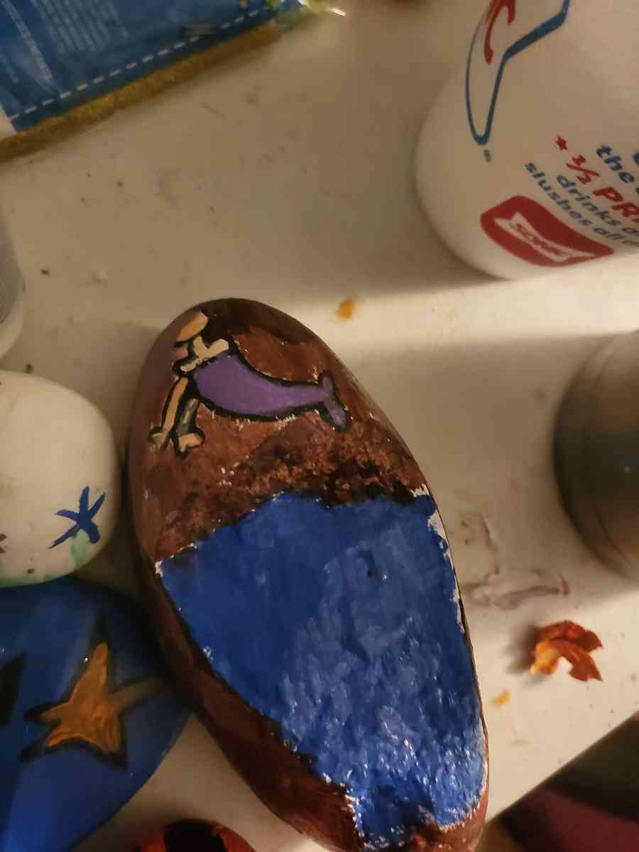 hand painted rocks - Los Lunas, New Mexico