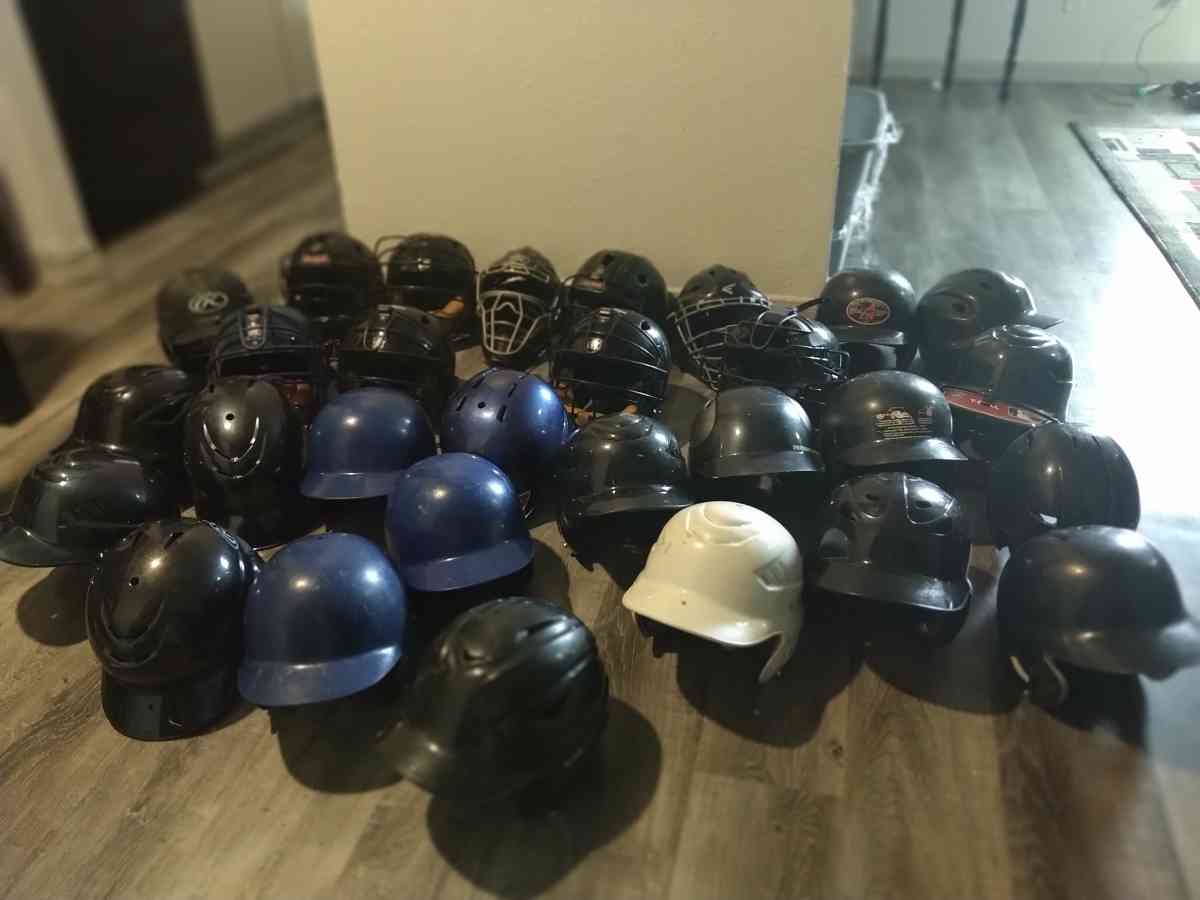 little League catcher gear baseball bats and helmets - Houston, Texas - FleaMarketBay