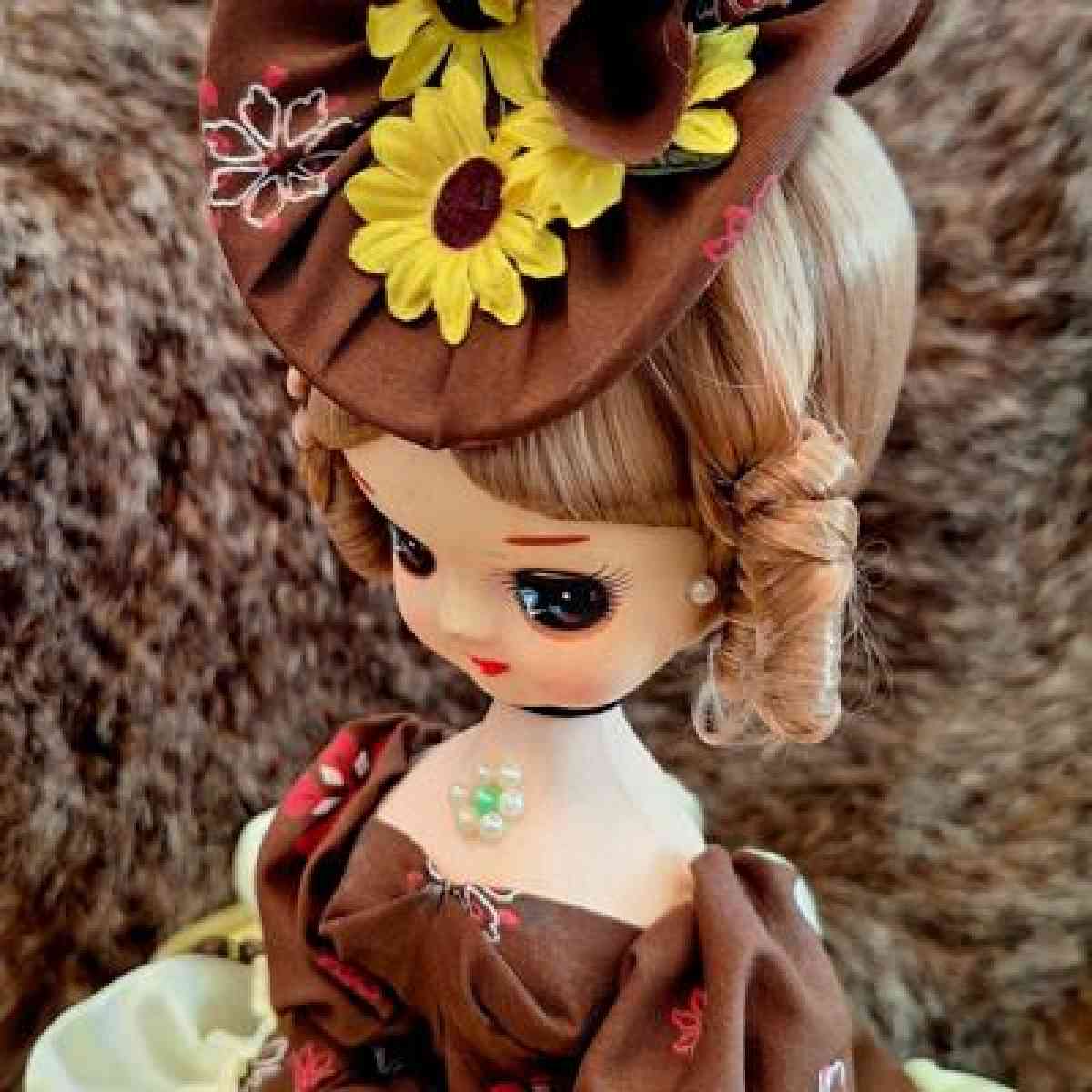 Vtg 1960s BigEyed Bradley Doll RARE COLLECTABLE - Edgewood, New Mexico - FleaMarketBay