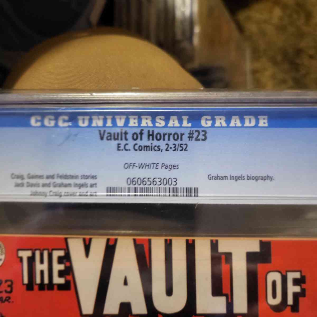 The Vault of Horror 23 EC Comics 8pt0 - Oakdale, Louisiana