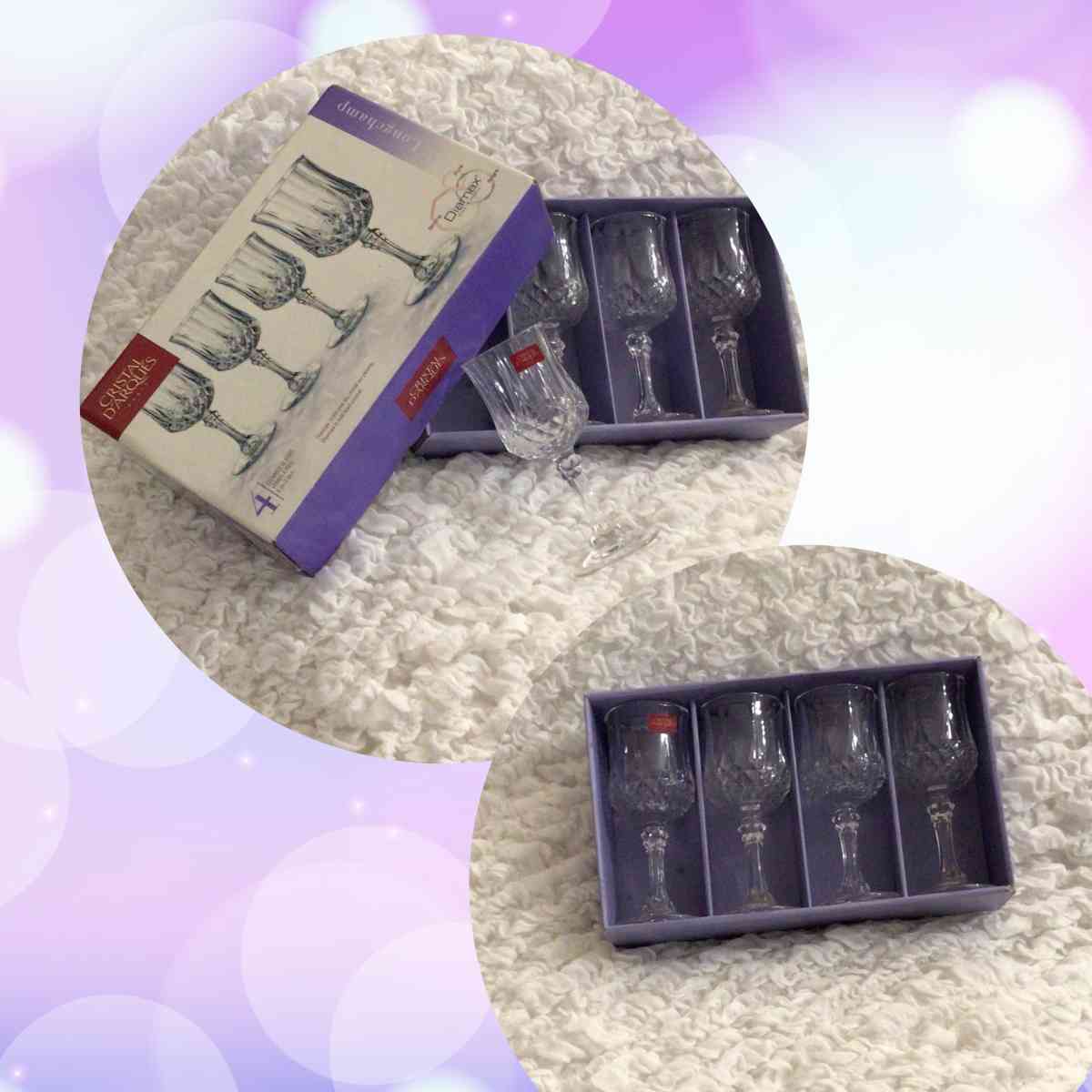 Stemmed Glasses set of 4