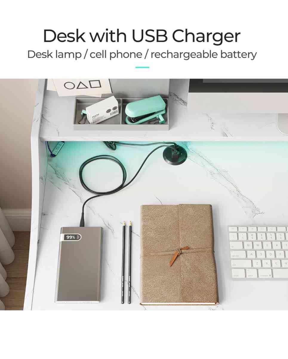 desk with LED light - Lawrenceville, Georgia - FleaMarketBay